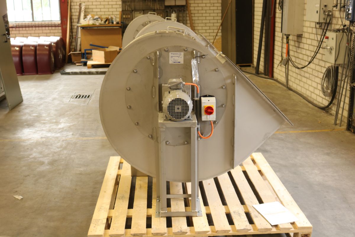 RVS centrifugaal ventilatoren voor Europees huisdiervoederbedrijf