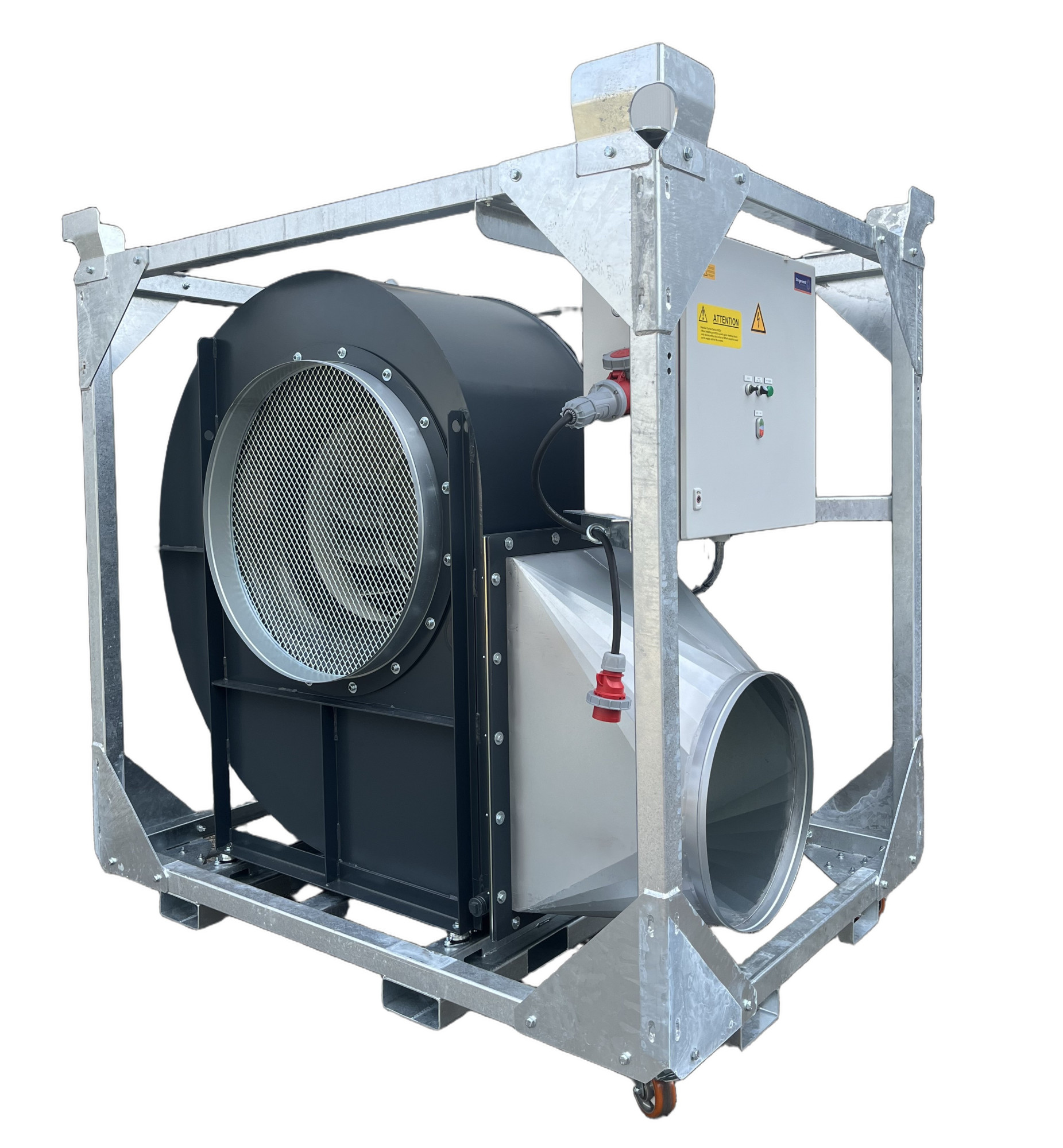Centrifugal fan in mobile frame