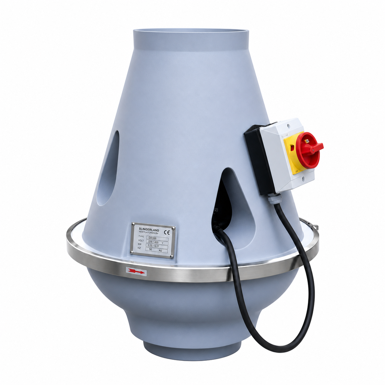 Plastic duct and roof fan TCV